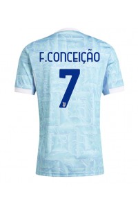 Juventus Francisco Conceicao #7 Voetbaltruitje Uit tenue 2025-26 Korte Mouw